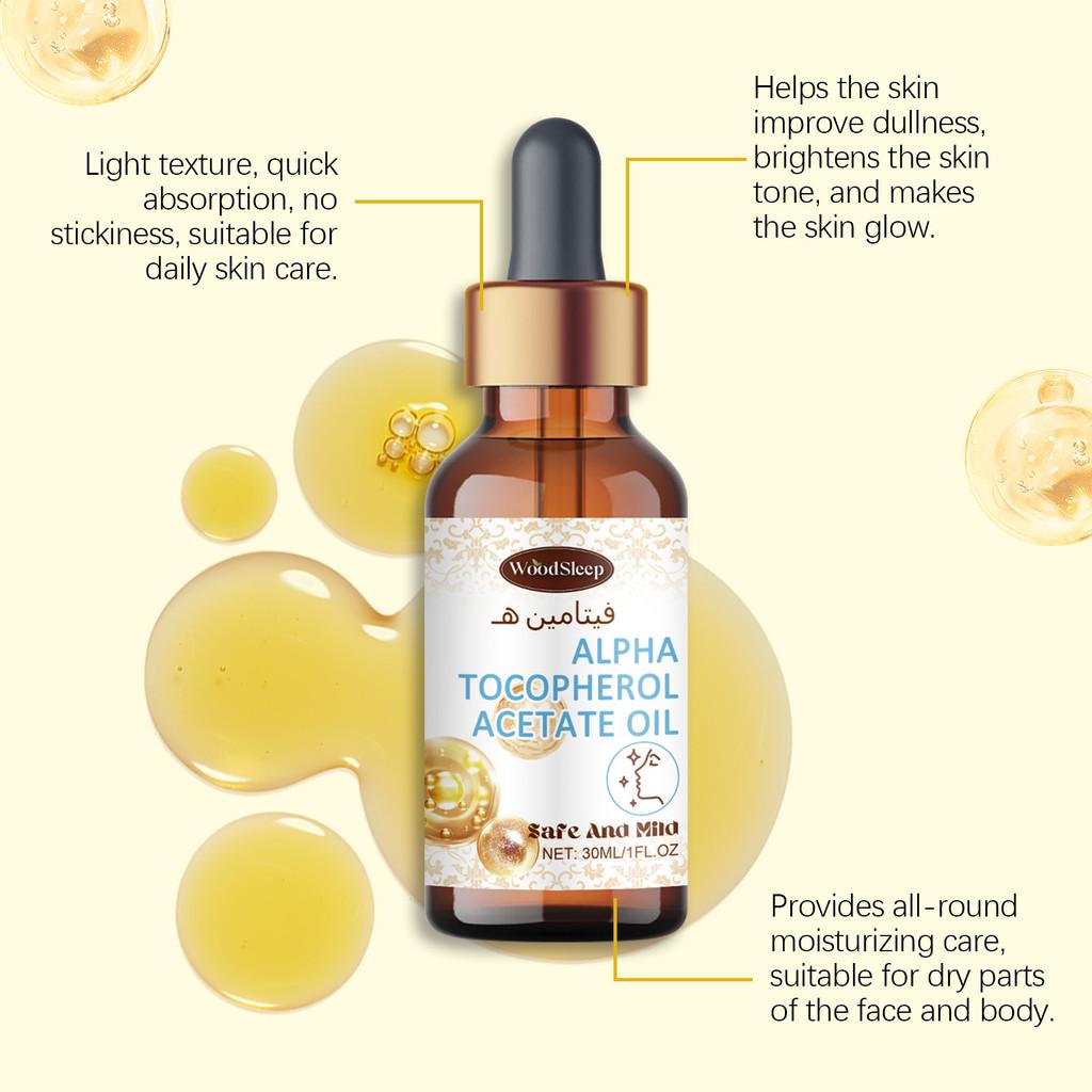 Woodsleep Vitamin E Oil For Hydrating And Nourishing Dry Skin With Smooth Radiance