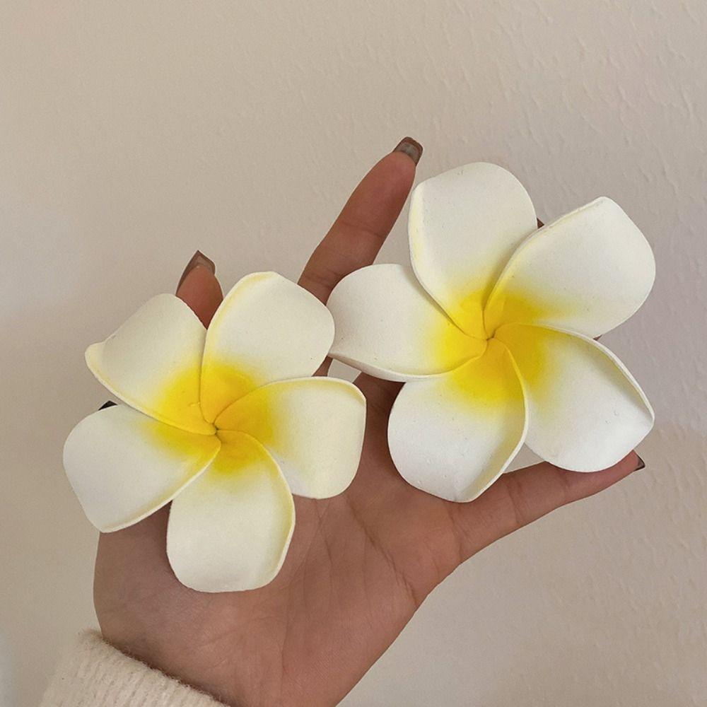 Bohemian Style Simulation Flower Hair Clip Korean Style Beach Hair Clip Flower Hairpin  Holiday