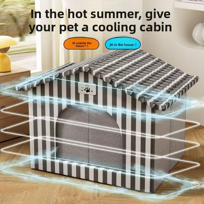 Rain-proof Stray Cat House Outdoor Feral Cat Houses Enclosed Pet Tent To Prevent Heatstroke Pet House Cool in Summer for Outsid