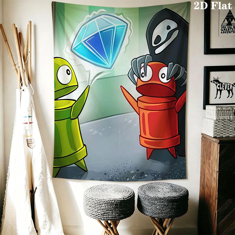 R.E.P.O Wall Hanging Printed Fabric Blanket Decorative Tapestries for Bedroom Living Room Home Decor