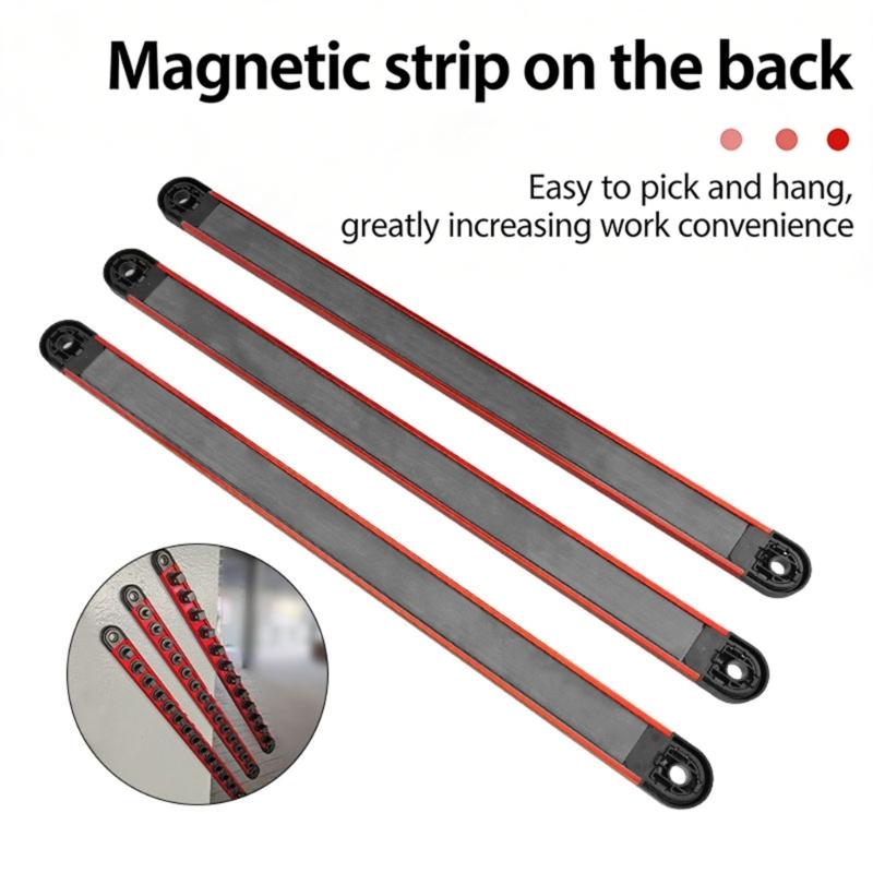 Magnetic Socket Holder Rails With Adjustable Clip For 1/4 3/8 1/2 Inch Sockets Organizer Tool Wall Storage Easy Access