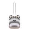 Striped Bucket Bag Women's New Summer Fashion Casual Shoulder Bag Commuter Messenger Bag