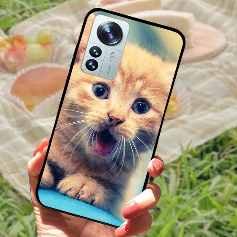 For Xiaomi Mi 12 Case 12X 12S Soft Silicone Cartoon Painted Phone Cover For Xiaomi 12 Pro Case 12S PRO Shockproof Coques Bumper