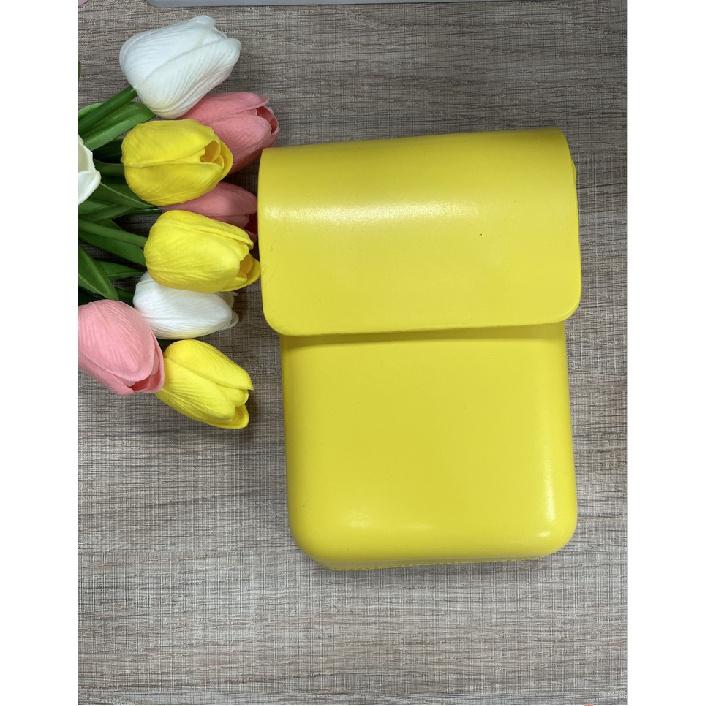 All-Matching Vertical Mini Crossbody Mobile Phone Bag Female Ins Niche Small Solid Color Square Bag Retro Textured Crossbody Bag