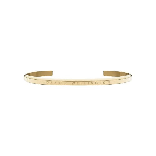 [Official Shop/Engraved/Authentic Imported] Daniel Wellington DW Bracelet Bangle for Men and Women, Classic Bracelet in Gold, Size Small. Popular, Sty