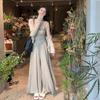 Three-Piece Set: Casual Spring/Autumn Irregular Camisole & Cardigan Suit, Slim & Elegant