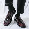 Lacquer Leather Men'S Shoes Leisure And Trendy Design Styles Fashion Party Outdoor 38-46 Plus Size Work Shoes Loafer Tassel