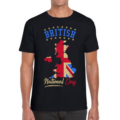 British National Day Unisex Mens T Shirt Womens Tops Tees