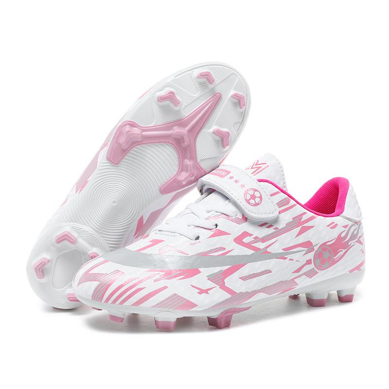 Children's new football shoes Broken nails Long nails Broken nails Rotary buckle Grass student game football shoes Small size football shoes