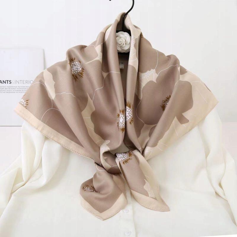 Scarf Women' printed scarf Silk-like scarf Gift scarf 70x70cm