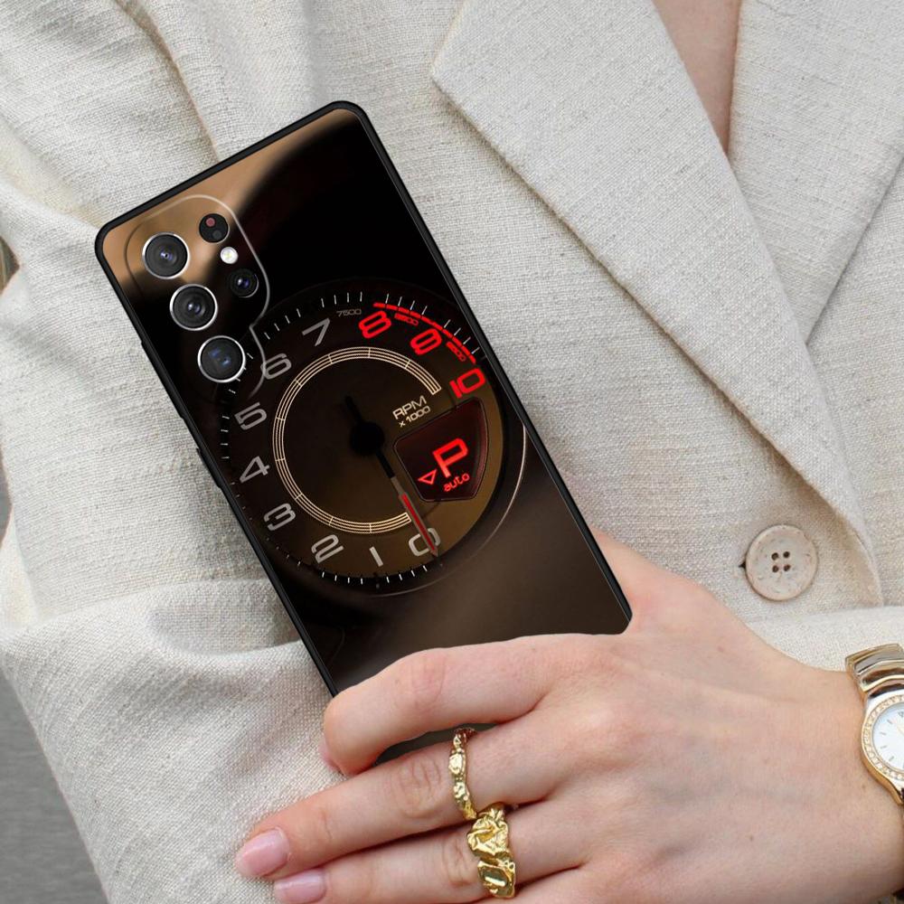 Cool Speedometer Cell Phone Case for Samsung Galaxy S26 Ultra S25 S24 S23 S22 S21 S20 Note10 Cover