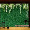 Green Leaf Backdrop Curtain Floral 3D Wedding Birthday Party Background Props