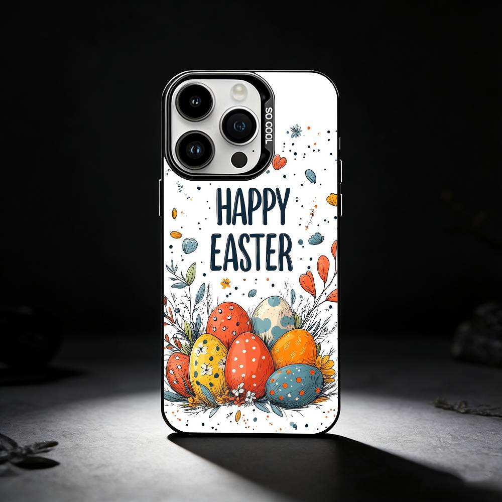 

Happy Easter To You Phone Case For iPhone 17,16,15,14,13,12,11 Plus,Pro Max,XS,Colored silver phone case iPhone17