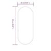 VidaXL Wall Mirror Makeup Mirror Vanity Cosmetic Bathroom Decoration Toilet Living Room Interior Silver 348190