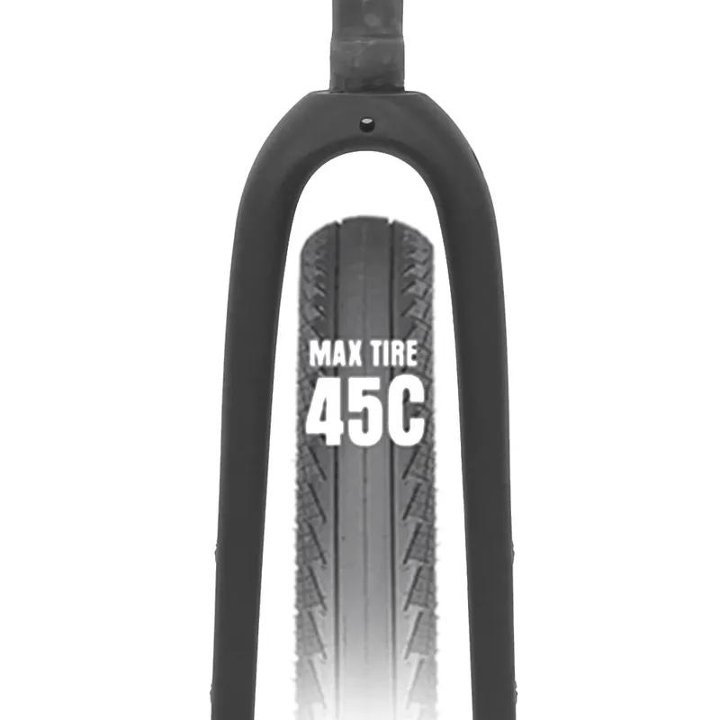 New RACE Carbon Fiber Gravel Front Fork,Half Internal Cable,Straight/Tapered Tube,Max Tire 700C x 45C,Thru Axle 12x100mm Or QR
