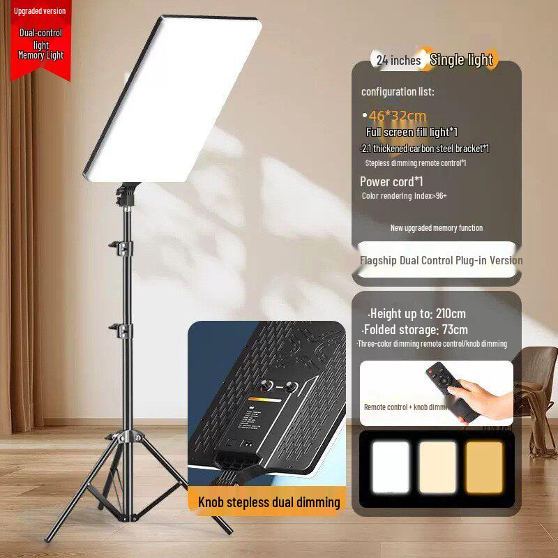 Professional LED Fill Light for Streaming, Broadcasting, Photography, and Beauty Enhancement