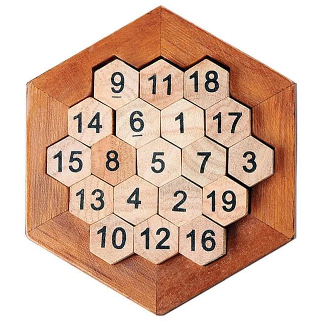 Šestihranné mimozemské šachy Tangram Puzzle Brainstorming 11dílné blokové puzzle Puzzle Klasické puzzle dětské hračky