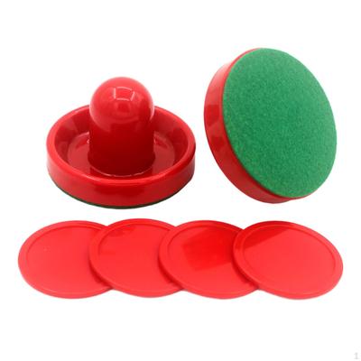 1 Set Mini Air Hockey Pushers and Pucks, Paddles Goal Handles for
