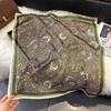 70x70cm Lightweight Silk-Look Square Scarf Women French Chic Hair Band Office Accessory Viscose 96%