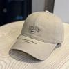 Autumn Fashion Letter Embroidery Baseball Cap Men's Four Seasons Versatile Casual Cap College Style Hat Women Show Small Face