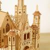 Hallisun 3D Wooden Puzzle for Adults (Ages 14+) - Assembly 3D Castle Puzzle - Mechanical Craft DIY Mechanical Wood Puzzle Toy Hobby Christmas Valentin