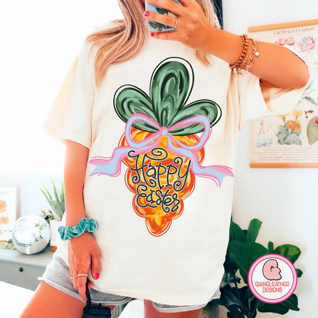 Easter Short Sleeve Brushed Rabbit Bow Harajuku Womens TShirt Valentines Day Y2K Sports Casual Fashion TShirt Shirt