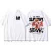 Cool anime Slam Dunk cartoon short-sleeved T-shirt for men summer front and back print loose clothes around Yukawa Kaede