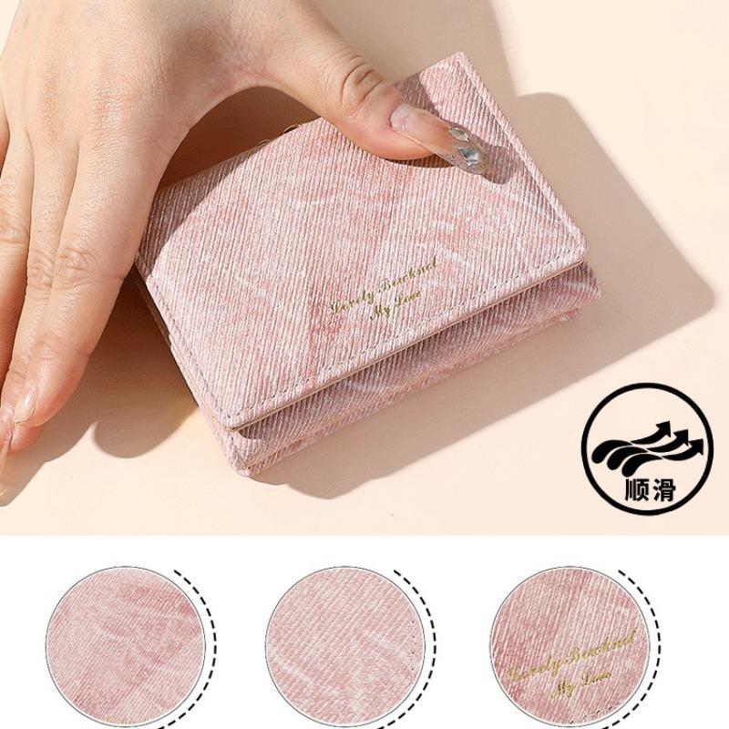 Wallet Women's New Washed Denim Pattern Clip Bag Multifunctional Card Bag Women's Premium Sense
