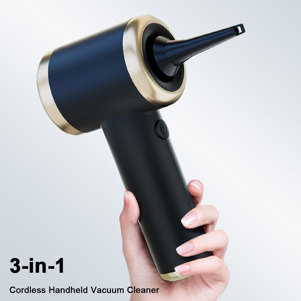 Mini Powerful Cleaning Machine Rechargeable Portable Car Vacuum Cleaner Strong Suction Handheld Air Duster for Home Pet & Office