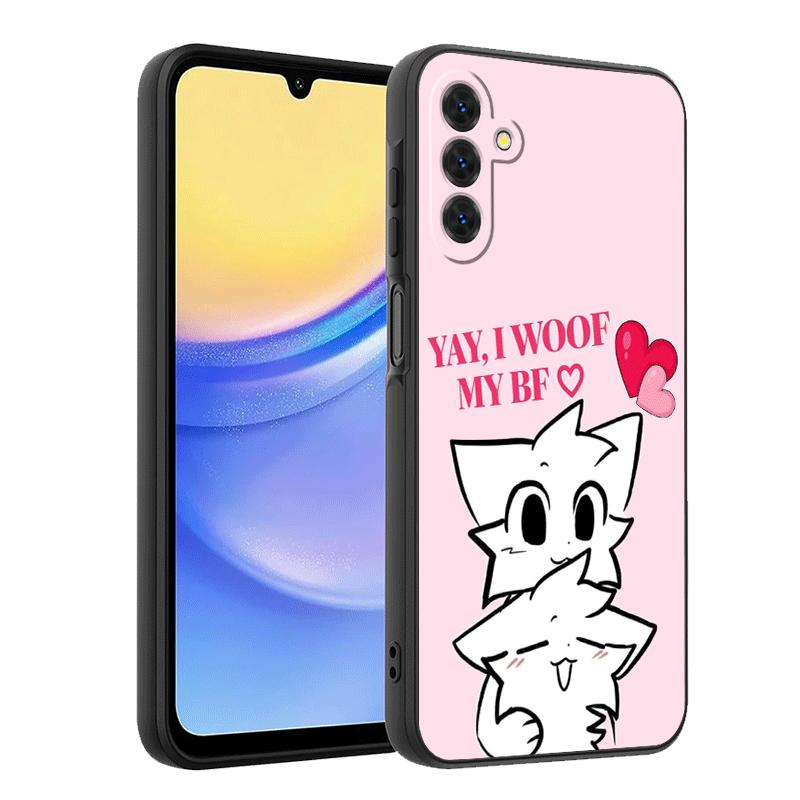 Cute B-Boykisser Catoon Soft Phone Case for Samsung A17 A37 A57 A16 A26 A36 A56 A15 A25 A35 A55 A14 A24 A34 A54 A13 A23 A33 A53