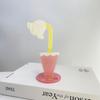 Cute Cartoon Acrylic Memo Clip Decoration Flower Shape Photo Display Stand Korean Style Multi-purpose Cartoon Note Holder