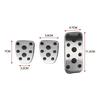 YANMW Brake and Accelerator Pedal Covers for Forester and SJ Series Subaru Impreza GJ Legacy Outback BT Series SG, SH, Levorg, GE, GH, GR, GV, GP,
