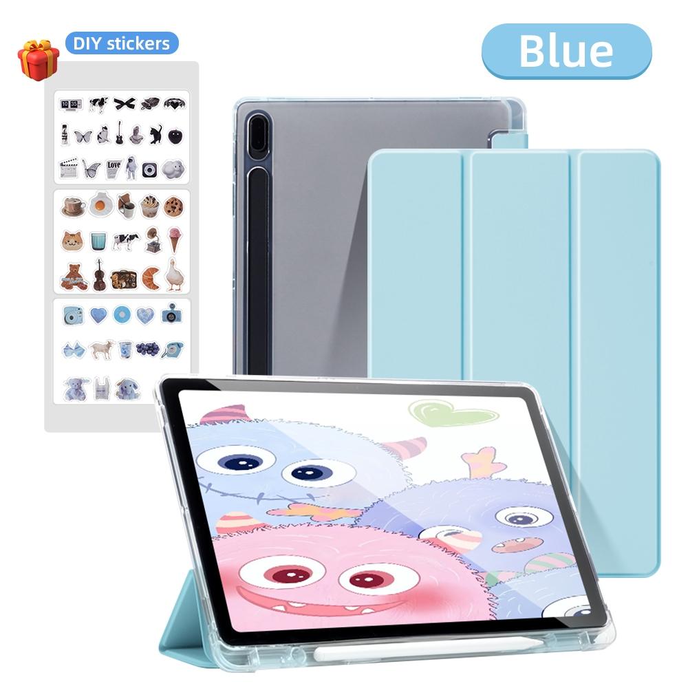 Pouzdro pro Samsung Galaxy Tab A8 10.5 A9 Plus S9 FE Plus S8 Plus S7FE Plus S6 Lite Průhledné pouzdro s držákem na tužku