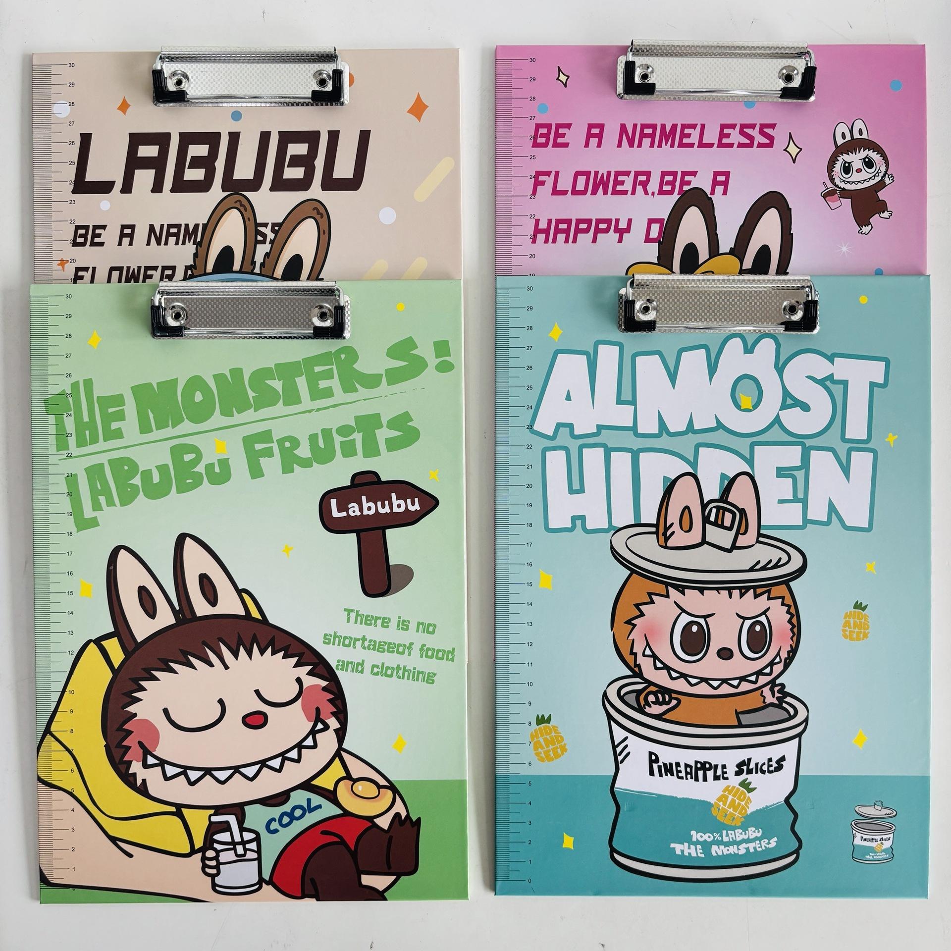 

A4 Board Clip Cartoon Style Girl Heart High Value Creative Student Special Writing Pad