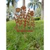 Vintage Metal Garden Stakes Rustic Lawn Ornaments for Flowerpots Outdoor Patio Decor Ground Markers Yard Art Plant Accessories