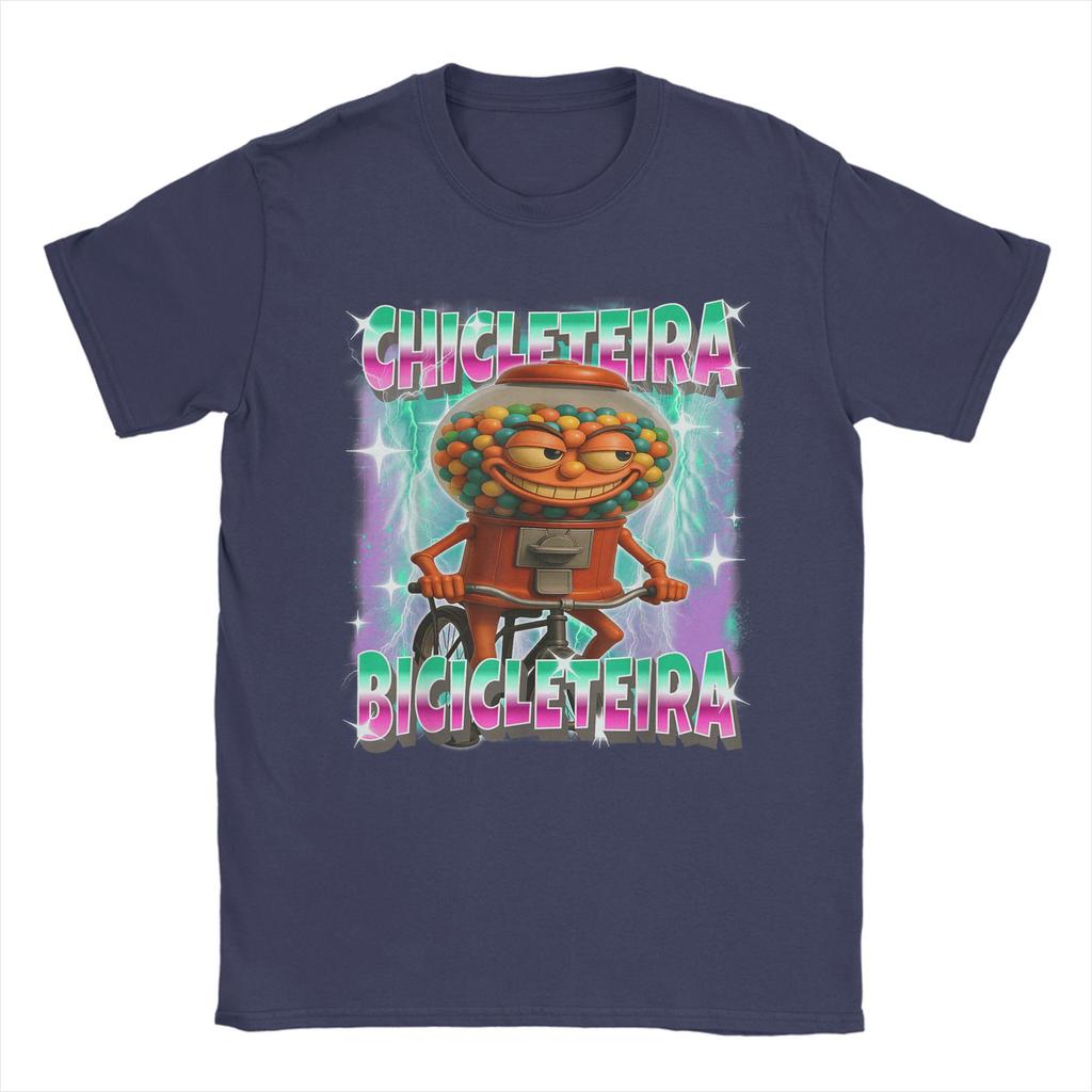 Men's Chicleteira-Bicicleteira Italian Brainrot Chiclete Bicicleta T Shirts   Clothing Short Sleeve O Neck Tees T-Shirts