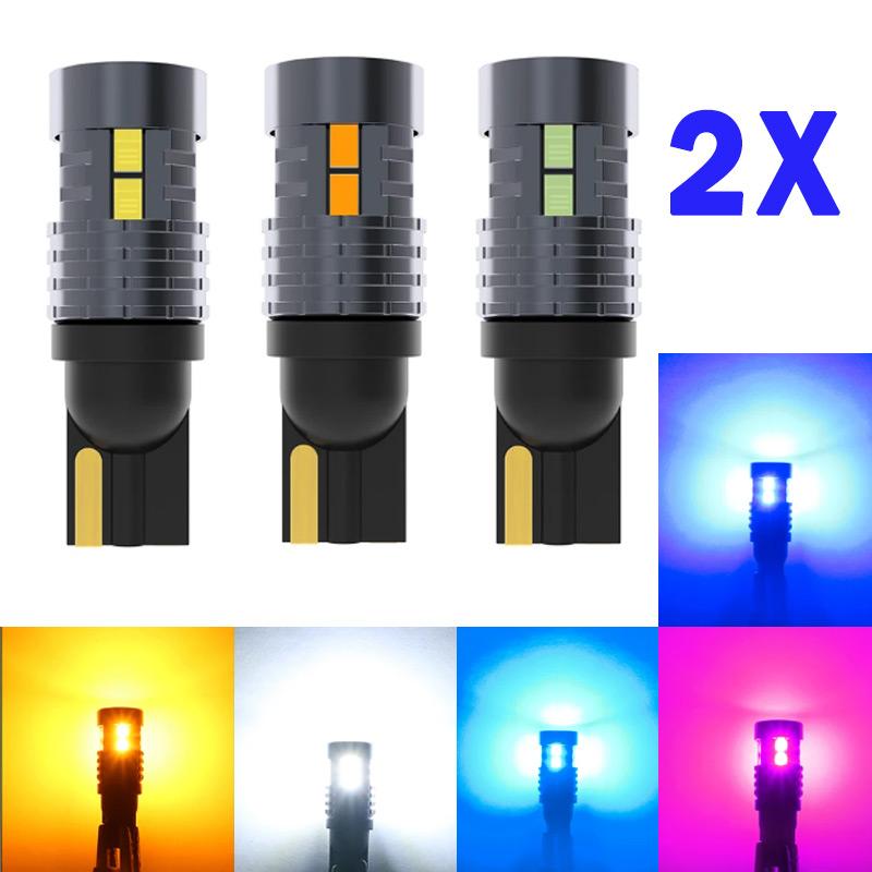 2X T10 W5W CANBUS 3020 Led Bulbs No Error Interior Lights License Plate Lamp Taillight Stop Lamp Clearance Lamp 12V Amber White