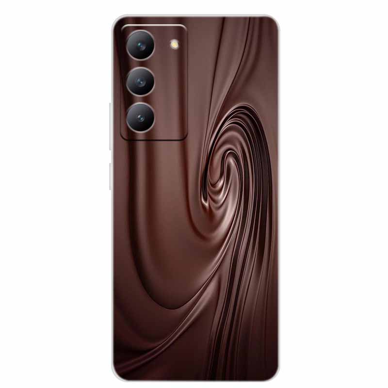 For Redmi 15 4G Phone Case Fashion Flowers Transparent Silicone TPU Soft Back Cover Case For Xiaomi Redmi 15 5G Case Redmi15 Bag