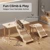 Hamster Playground Wooden Climbing Ladder Wooden Hamster Cage Accessories for Gerbil Mouse Mice Small Animal Ferret Squirrel
