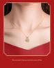 Tichia Real S925 Sterling Silver Hetian Jade Lucky Bag Necklace - Elegant Women's Clavicle Chain