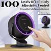 Powerful USB Mini Air Circulator Fan - 100-Speed Adjustable Turbo Blower for Desktop, Wall-Mount & Travel Use