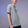 Li Ning Imaginative Logo Embroidered Print Round Neck Pullover Short Sleeve T-Shirt Unisex T-Shirt Mist-Blue AHSS098-3