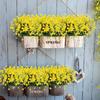 10 Bundles Artificial Flowers UV Resistant Faux Outdoor Plastic Greenery Shrubs Plants Home Garden Decor