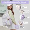 Girls' School Backpack Teenager School Bag Waterproof Lightweight Stylish Casual Daypack Nylon School Bag Girls 3rd - 9th Class