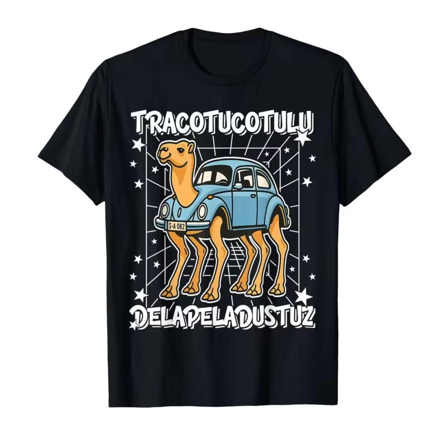 

Unisex Clothing Unisex Tracotucotulu Delapeladustuz ItalianBrainrot Funny Tshirt for Unisex Women 100 Cotton T Shirts Short Sleeve S