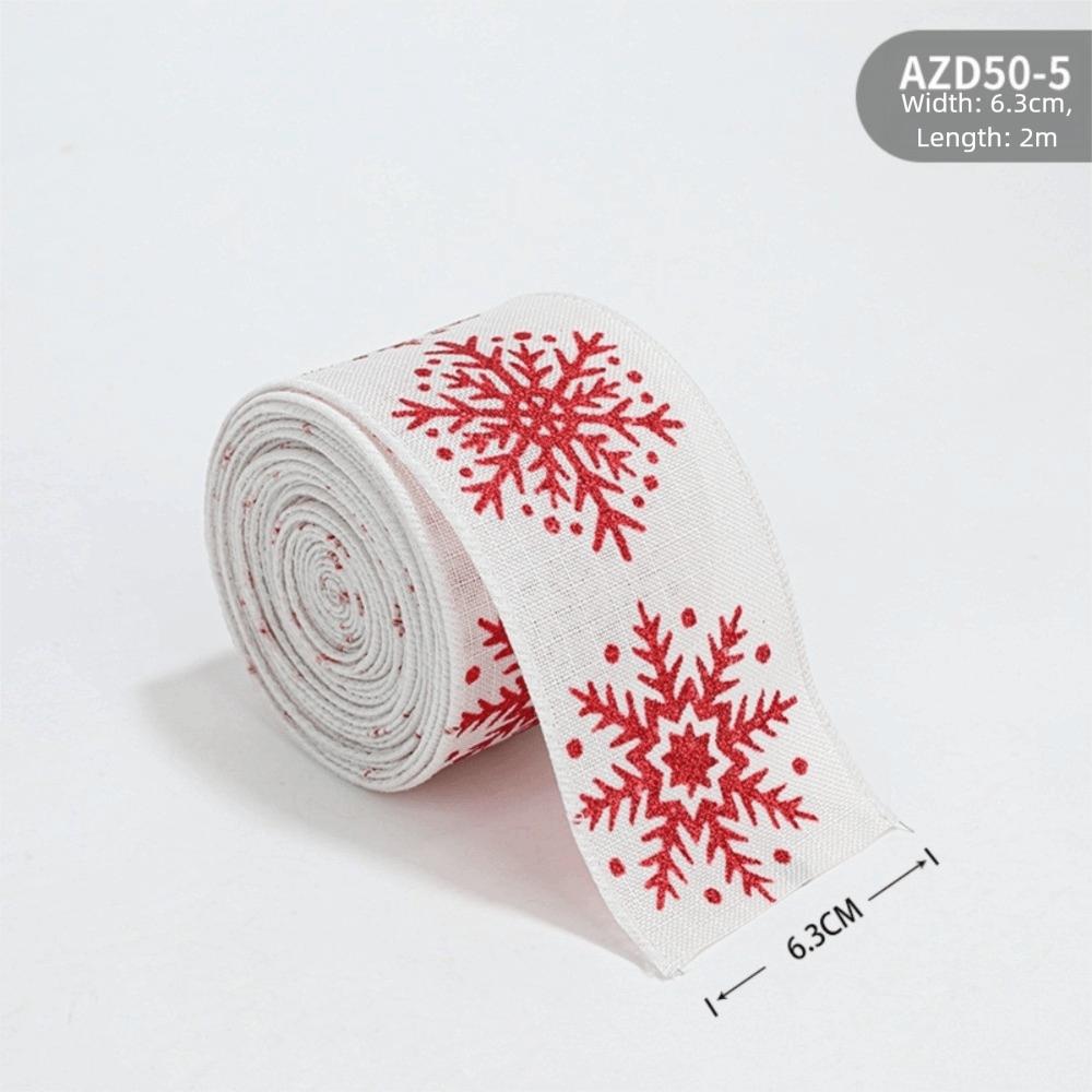 

Lmitation Linen Fabric Swirl Ribbon 2m Burlap Ribbon New Christmas Tree Ribbon Present Wrapping E