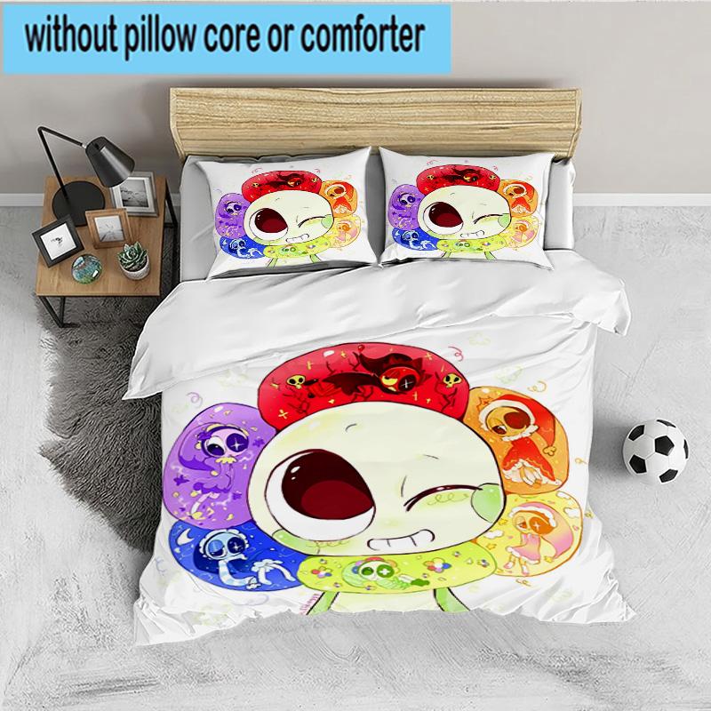 Colorful Cartoon Dandy 3PCS Bedding set,Ideal for 1pc Duvet Cover And 2pcs Pillowcases Perfect for Fan gift,Ideal for Bedroom, Dormitory