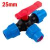 PE Pipe 3-Way Ball Valve 20mm/25mm/32mm/40mm/50mm Plastic Quick Connect Three-Way Valve DN15 DN20 DN25 DN32 DN40 Pipe Joint