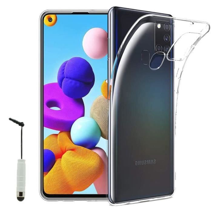 Coque - VCOMP - Galaxy A21S - UltraSlim - Ajustement parfait - Mini Stylet inclus