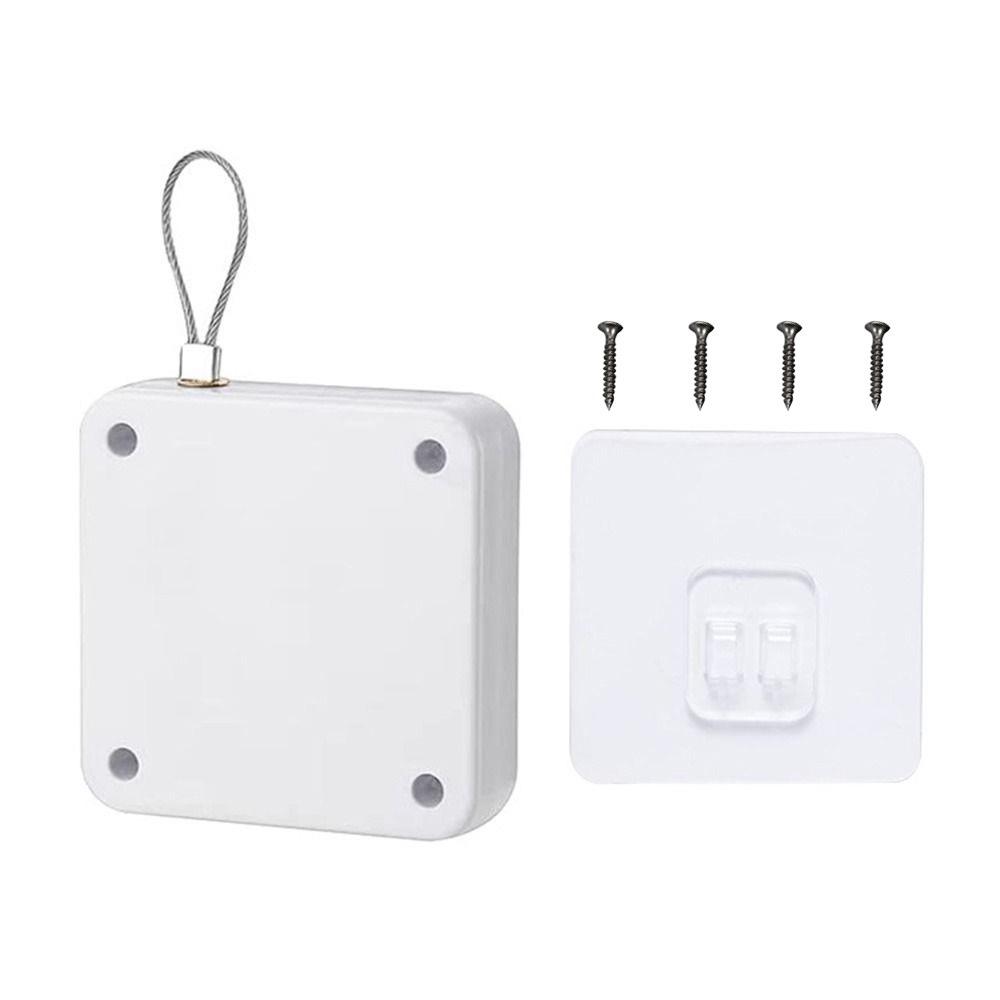 

Black White Telescopic Door Device Non Punching Punch Free Automatic Sensor Bold Drawstring Telescopic Automatic Door Device білий